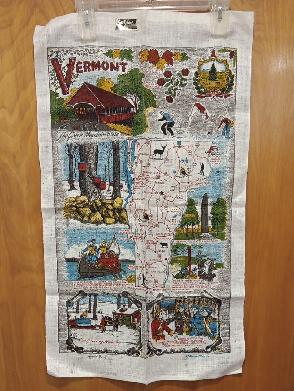 Vermont Souvenir Decorative Kitchen Towel - Multicolor KAY DEE